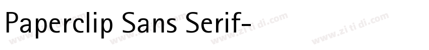 Paperclip Sans Serif字体转换 Paperclip Sans Serif字体转换